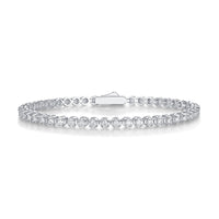 @BuyMartianJewelry | Starlight Mosan-Style Diamond Bracelet – S925 Sterling Silver Tennis Bracelet | Luxury Fashion Jewelry