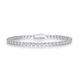 @BuyMartianJewelry | Starlight Mosan-Style Diamond Bracelet – S925 Sterling Silver Tennis Bracelet | Luxury Fashion Jewelry