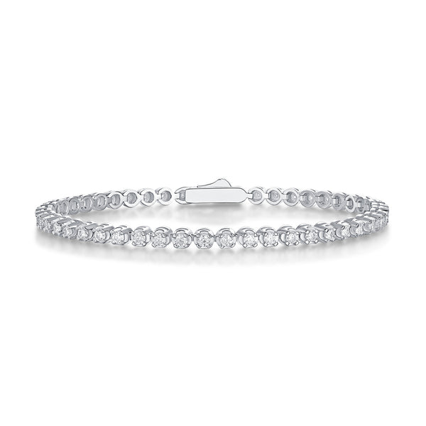 @BuyMartianJewelry | Starlight Mosan-Style Diamond Bracelet – S925 Sterling Silver Tennis Bracelet | Luxury Fashion Jewelry