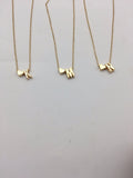 Your Fave Travel Merch | Heart Initial Necklace | Niche Dainty Tiny | Rust and Corrosion Resistant | Gold / Silver