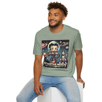 Your Fave Travel Tee | The Saucy Martian™ Retro Bet In Space 001 Unisex Softstyle T-Shirt | Various Colors