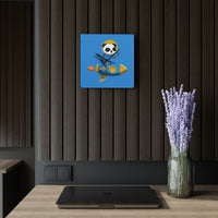 Rocket Panda Wall Clock – Carolina Gold Edition | Square 10.75" Acrylic Timepiece for Galactic Spaces