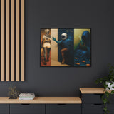 54 Mondays™ Project | Out Sight Out of Mind Out of Love – Beverly Hills Edition | Cosmic Noir Triptych | Limited Gold Max Fuega™ Signature | FSC-Certified Framed Matte Canvas