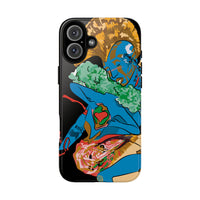 Indigenous Blue iPhone Tough Cases – Artistic Protective Covers | Fits iPhone 8 to iPhone 16 Pro Max | Licensed Design by Quuban Quinterro™