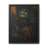 54 Mondays™ Project | Dim Lit Denial Den – Beverly Hills Edition | Cosmic Noir Wall Art | Limited Gold Max Fuega™ Signature | FSC-Certified Framed Matte Canvas