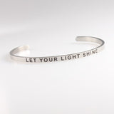 Your Fave Travel Merch | Inspirational LOVE YOURSELF Mantra Quote Titanium Bracelet / Bangle Jewelry (Stainless Steel)