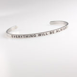 Your Fave Travel Merch | Inspirational LOVE YOURSELF Mantra Quote Titanium Bracelet / Bangle Jewelry (Stainless Steel)