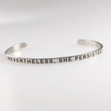 Your Fave Travel Merch | Inspirational LOVE YOURSELF Mantra Quote Titanium Bracelet / Bangle Jewelry (Stainless Steel)