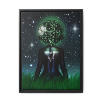 The One With the Mother | Framed 18x24 Canvas | Divine Feminine Cosmic Art for Earth Signs : Taurus, Virgo, Capricorn | (FSC-Certified Wood) | International Shipping Available