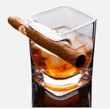 For Wine Lovers | @BuyMartian Sip & Smoke Crystal Glass | Elegant Cigar Holder and Whiskey Glass | Perfect Gift for Whiskey Lovers and Aficionados