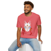 Your Fave Travel Tee | Buy Martian Merch™ AguaFuega White Kitsune Unisex Softstyle T-Shirt | (Inspired By LoveCraft Country)