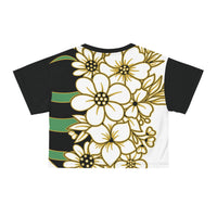 54 Mondays Project™ | Diary of an Evolved Menace™ Crop Tee | Queen Front | Bee Stripes & Flowers Back