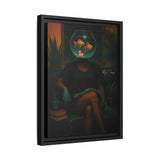 54 Mondays™ Project | Dim Lit Denial Den – Beverly Hills Edition | Cosmic Noir Wall Art | Limited Gold Max Fuega™ Signature | FSC-Certified Framed Matte Canvas