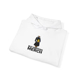 Buy Martian Merch™ Gothalina Hoodie – Embroidered Gold Martian Head | Unisex Pullover in White, Ash, Light Pink, or Light Blue