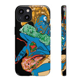 Indigenous Blue iPhone Tough Cases – Artistic Protective Covers | Fits iPhone 8 to iPhone 16 Pro Max | Licensed Design by Quuban Quinterro™