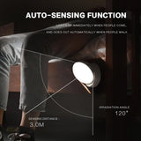 360° Rotating Motion Sensor LED Light, Human Body Induction Night Light, Battery or Rechargeable Wall Light for Hallway, Closet, Stairs, Kitchen