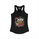 FIFA 2026 HTX Women's Racerback Tank — Slim Athletic Soccer Tank