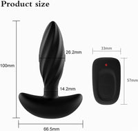 The Saucy Martian™ | Waterproof Silicon Anal Trainer Butt Plug Vibrator | 16 Vibration Modes For Clitoris Vagina Anus Stimulation