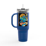 Indigenous Blue Limited Edition 40oz Tumbler – Hand-Signed Stainless Steel Mug with Certificate of Authenticity | Double-Wall Insulated, Cupholder Friendly, Only 100 Made