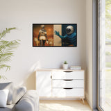 54 Mondays™ Project | Out of Orbit Out of Reach – Beverly Hills Edition | Cosmic Noir Wall Art | Limited Gold Max Fuega™ Signature | FSC-Certified Framed Matte Canvas