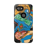 Indigenous Blue Google Pixel Tough Cases – Artistic Protective Covers | Fits Pixel 3 to Pixel 9 Pro | Licensed Design by Quuban Quinterro™