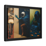 54 Mondays™ Project | Out Sight Out of Mind Out of Love – Beverly Hills Edition | Cosmic Noir Triptych | Limited Gold Max Fuega™ Signature | FSC-Certified Framed Matte Canvas