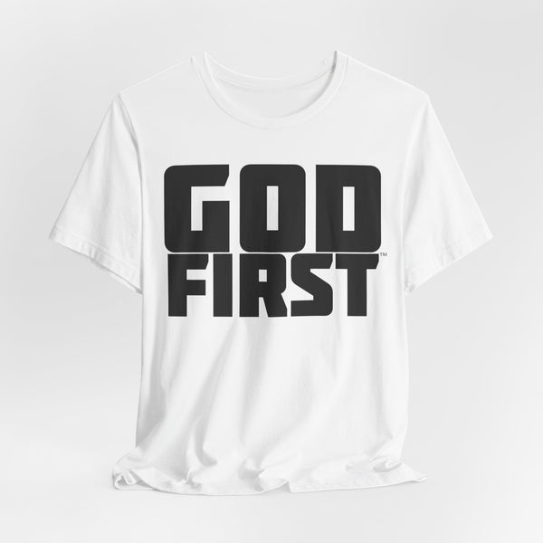 Your Fave Travel Tee | God First™ T-Shirt (000000) | Various Shirt Colors | Sizes Up to 4X