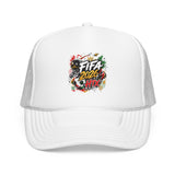 FIFA 2026 HTX Trucker Hat — Colorful Soccer Tournament Foam Cap