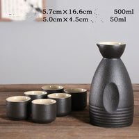 For Wine Lovers | @BuyMartianHome Ancient Style Japanese Ceramic Sake Set | Traditional Single-Cup Spirits Set