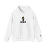 Buy Martian Merch™ Gothalina Hoodie – Embroidered Gold Martian Head | Unisex Pullover in White, Ash, Light Pink, or Light Blue