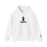 Buy Martian Merch™ Gothalina Hoodie – Embroidered Gold Martian Head | Unisex Pullover in White, Ash, Light Pink, or Light Blue