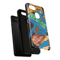 Indigenous Blue Google Pixel Tough Cases – Artistic Protective Covers | Fits Pixel 3 to Pixel 9 Pro | Licensed Design by Quuban Quinterro™