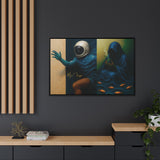 54 Mondays™ Project | Out of Sync Out of Touch – Beverly Hills Edition | Cosmic Noir Wall Art | Limited Gold Max Fuega™ Signature | FSC-Certified Framed Matte Canvas