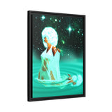 Purify Yourself In the Waters Of… – Framed 18x24 Canvas | Divine Feminine Water Sign Wall Art (Cancer, Scorpio, Pisces) | (FSC-Certified Wood) | International Shipping Available