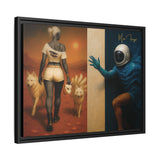 54 Mondays™ Project | Out of Orbit Out of Reach – Beverly Hills Edition | Cosmic Noir Wall Art | Limited Gold Max Fuega™ Signature | FSC-Certified Framed Matte Canvas