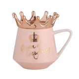 Crown Coffee Mug Royal Queen Ceramic 11oz Cup | Home or Office | For Women | Great Mother's Day Gift