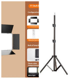 11-Inch LED Fill Light for Live Streaming, Video Recording, Makeup Content & Product Photography | Remote Control Creator Studio Lamp