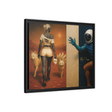 54 Mondays™ Project | Out of Orbit Out of Reach – Beverly Hills Edition | Cosmic Noir Wall Art | Limited Gold Max Fuega™ Signature | FSC-Certified Framed Matte Canvas