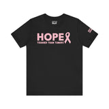 Breast Cancer Awareness T-Shirt – Hope Tougher Than Tumors™ & QUEENS DON’T QUIT™ Unisex Jersey Tee | Inspirational Gift for Survivor, Fighter, or Supporter