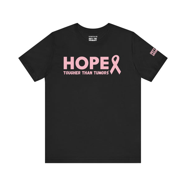 Breast Cancer Awareness T-Shirt – Hope Tougher Than Tumors™ & QUEENS DON’T QUIT™ Unisex Jersey Tee | Inspirational Gift for Survivor, Fighter, or Supporter