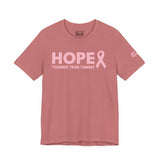 Breast Cancer Awareness T-Shirt – Hope Tougher Than Tumors™ & QUEENS DON’T QUIT™ Unisex Jersey Tee | Inspirational Gift for Survivor, Fighter, or Supporter