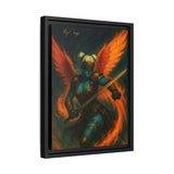 54 Mondays™ Project | Mona Marlowe: The Winged Reckoning – Beverly Hills Edition | Cosmic Noir Wall Art | Limited Gold Max Fuega™ Signature | FSC-Certified Framed Matte Canvas
