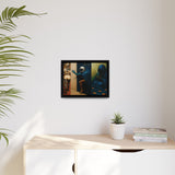 54 Mondays™ Project | Out Sight Out of Mind Out of Love – Beverly Hills Edition | Cosmic Noir Triptych | Limited Gold Max Fuega™ Signature | FSC-Certified Framed Matte Canvas