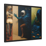 54 Mondays™ Project | Out Sight Out of Mind Out of Love – Beverly Hills Edition | Cosmic Noir Triptych | Limited Gold Max Fuega™ Signature | FSC-Certified Framed Matte Canvas