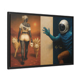 54 Mondays™ Project | Out of Orbit Out of Reach – Beverly Hills Edition | Cosmic Noir Wall Art | Limited Gold Max Fuega™ Signature | FSC-Certified Framed Matte Canvas