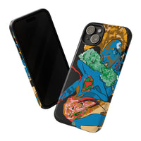 Indigenous Blue iPhone Tough Cases – Artistic Protective Covers | Fits iPhone 8 to iPhone 16 Pro Max | Licensed Design by Quuban Quinterro™