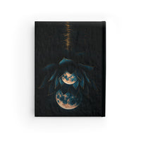 Solavive–Moondrift Cosmic Bloom Work™ Flip Journal | 128 Blank Pages | Interactive 2-in-1 Lotus Notebook for Personal Growth & Reflection | 5x7 Matte Cover | Gift-Ready (For Her or You)