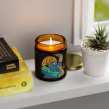 Indigenous Blue Candle – 9oz Coconut Apricot Wax withUp To  20hr Burn | Relaxing Gift for Home, Decor & Self-Care Moments