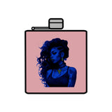 Your Fave Travel Merch | Tatted Teyanna Stainless Steel Flask (6oz) | Blue Velvet