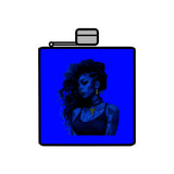 Your Fave Travel Merch | Tatted Teyanna Stainless Steel Flask (6oz) | Blue Velvet